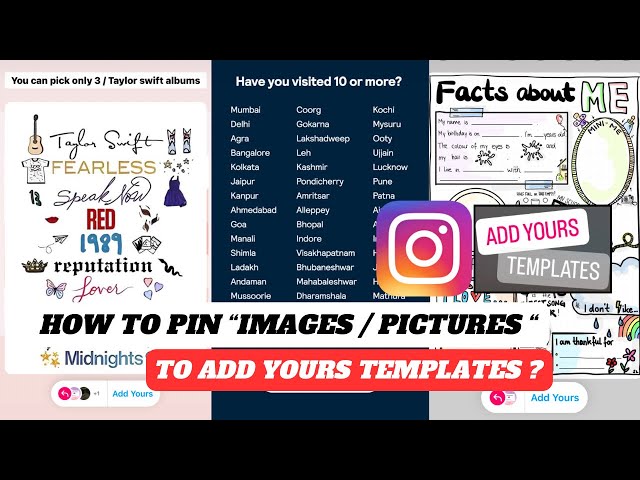 How to pin images to add yours template | how to pin pictures to add yours templates | add yours