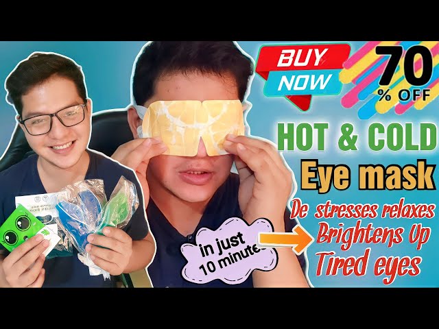Eye care - Hot Compress steam Eyeshade & Gel eye mask cold pack 70% Discount link in the description