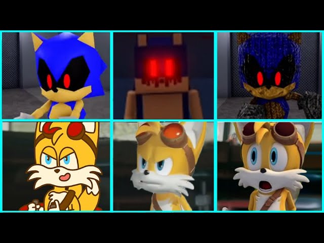 Sonic The Hedgehog Movie SONIC EXE vs TAILS SONIC BOOM Uh Meow All Designs Compilation 2