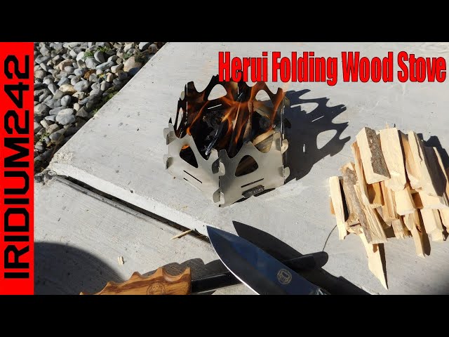 Preppers Pocket Stove:  Herui Folding Wood Stove!