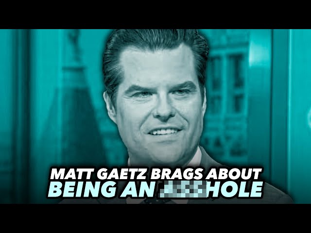 Matt Gaetz Brags About Making Congress 'A Living Hell' For His Fellow Republicans