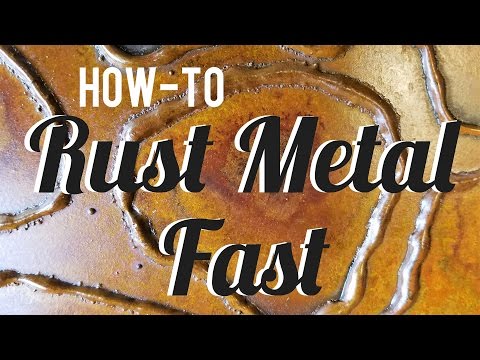 How-to Rust Metal Fast - Simple Spray On Patina