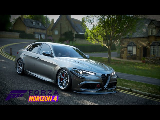 Forza Horizon 4 | Alfa Romeu Giulia Edimburg | Gráficos no Ultra | I5 10400 RTX2060 Super