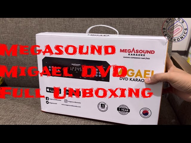 Megasound Migael DVD karaoke player Full Unboxing