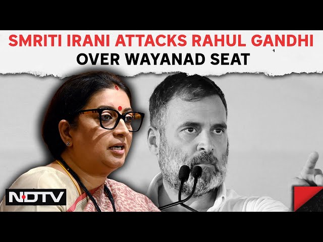 Smriti Irani Amethi | Smriti Irani Jabs Rahul Gandhi Over Wayanad Seat: "Saw Someone Changing..."