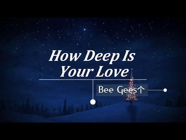 How Deep Is Your Love - Bee Gees (Lyrics)