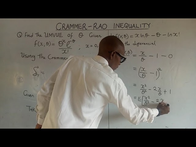 Crammer-Rao Inequality, unbiased minimum variance estimation (Poisson distribution)