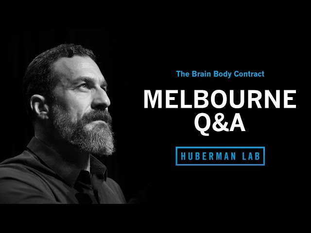 LIVE EVENT Q&A: Dr. Andrew Huberman Question & Answer in Melbourne, AU
