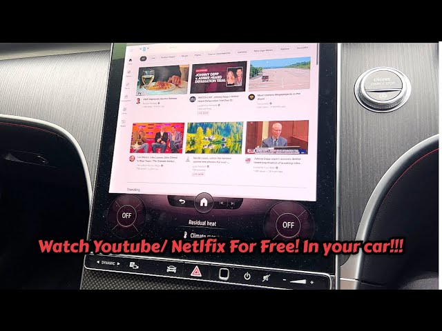How To Watch Youtube/Netflix In the New C Class and S Class Mercedes Benz 2023 / 2022