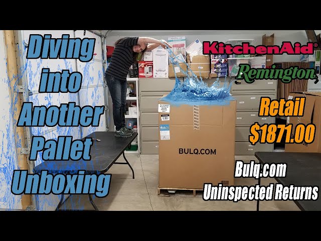 Diving into Another Pallet Unboxing - Bulq.com Uninspected Returns - Kitchen-Aid, Remington