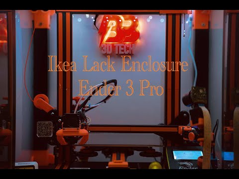 Ikea Lack Enclosure  || Ender 3 Pro  || 4K Timelapse