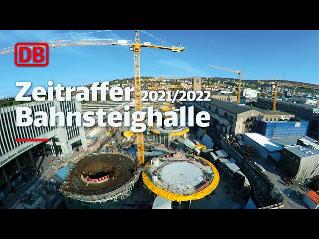 Stuttgart 21 Zeitraffer | Bahnsteighalle Bauabschnitt 9 - 11