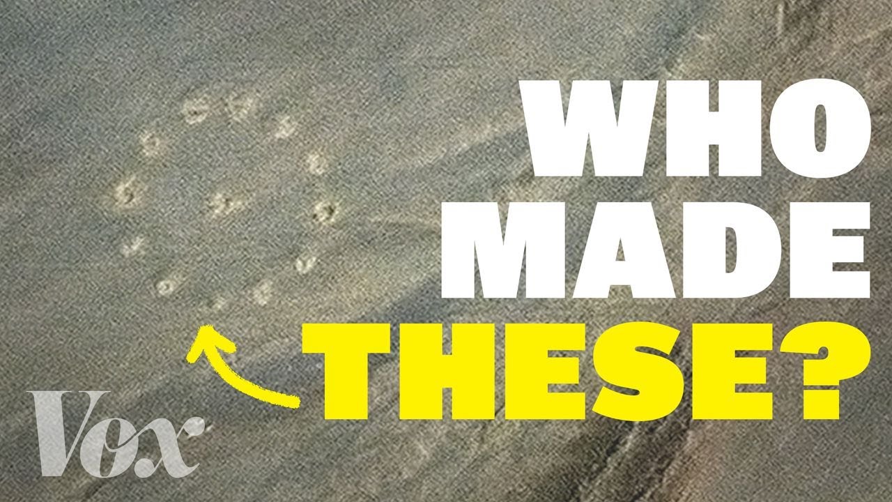 Who made these circles in the Sahara?