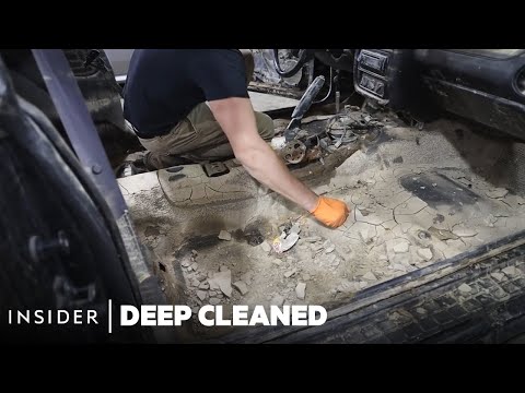 How Caked-On Mud Is Deep Cleaned From A Flooded Car | Deep Cleaned