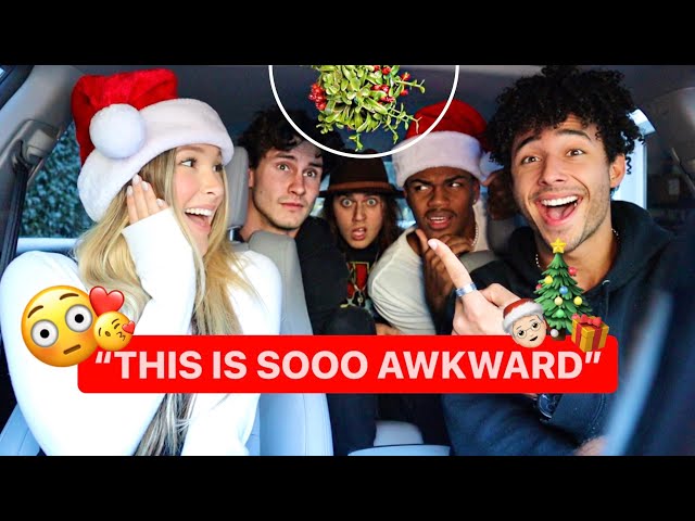 MISTLETOE PRANK ON OUR FRIENDS 😘😳 *awkward reaction* // Vlogmas Vlog 4