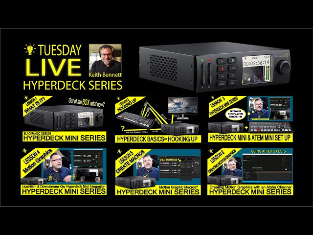 HyperDeck Mini Series LIVE Q & A / Sneak Peak of Lesson 5 & 6