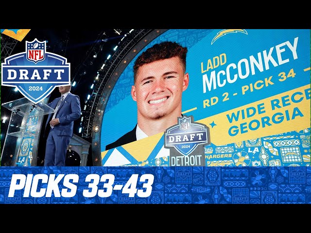Picks 33-43: 4 DBs in a Row! | 2024 NFL Draft