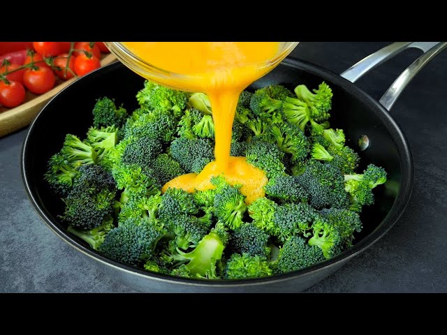 🔝 Just Add Eggs to Broccoli / Easy Dinner Recipe / 5-Minute Recipe.