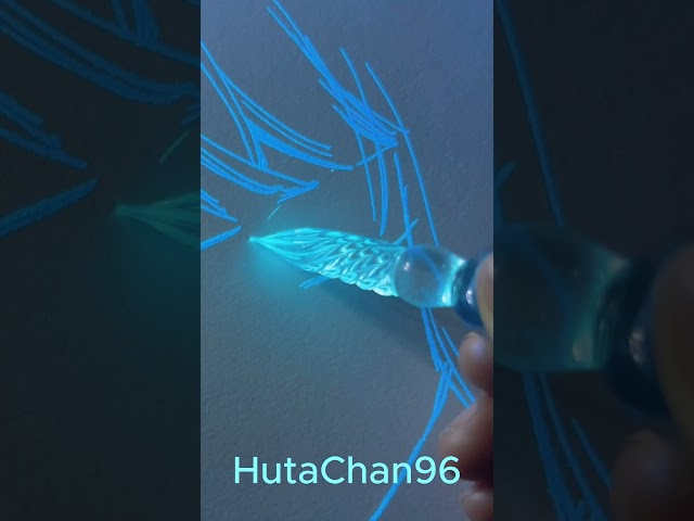 Have you ever try Noctilucent Glass Pen? ✨ #shorts #hutachan