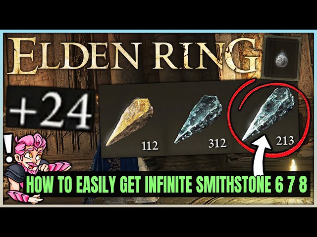 Elden Ring - How to Get INFINITE Smithing Stones 6 7 8 - Fast +24 Weapon Smithing Stone Farm Guide!