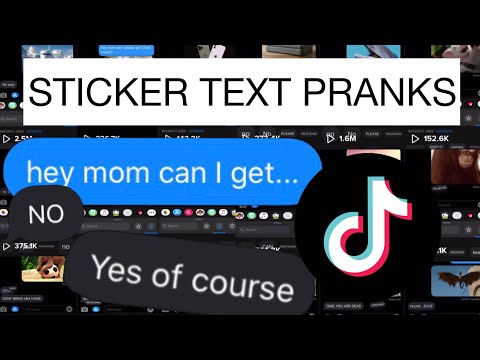 Ultimate Sticker Text Prank Compilation | TikTok zar.r