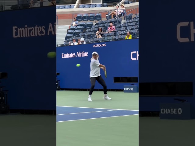 Caroline Wozniacki US Open 2023 forehand/backhand/service for practice