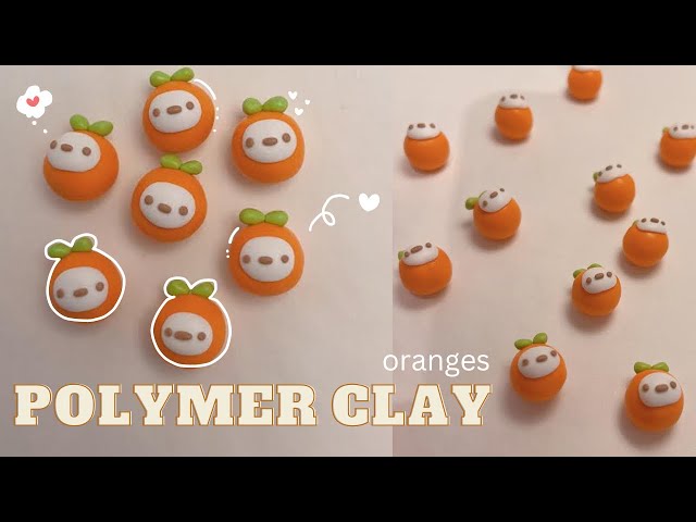 Making Polymer Clay Oranges