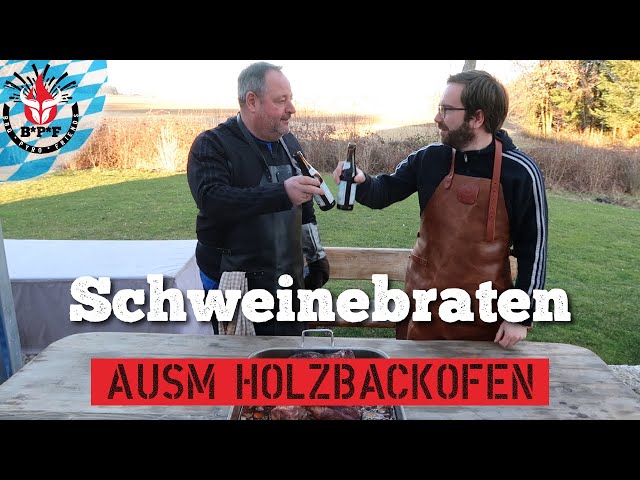 Schweinebraten | Holzbackofen (HBO) | DER Klassiker aus Bayern!🍻