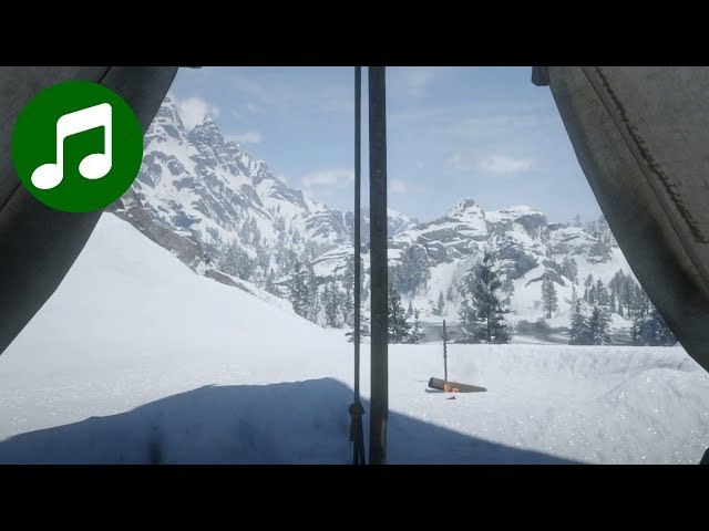 RED DEAD REDEMPTION 2 Ambient Music & Ambience 🎵 Snowy Mountain Tent (RDR2 Soundtrack | OST)