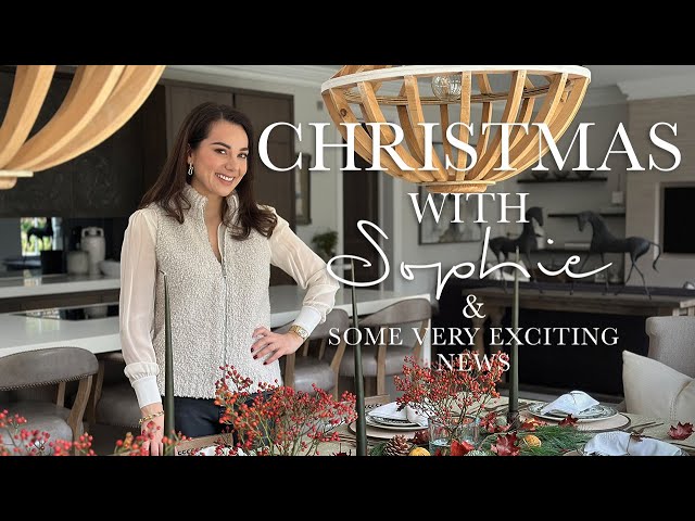 HOW TO DECORATE A CHRISTMAS TABLE AND SHARING SOME VERY EXCITING NEWS!