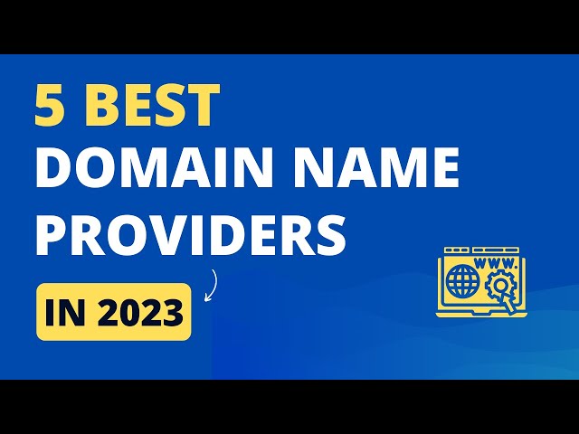 5 Best Domain Name Providers in 2024 {.com Domain $0.01 Only}