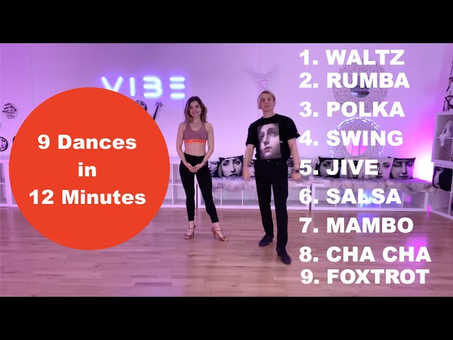 💥9 DANCES in 12 MINUTES💥Learn in this Ballroom Dance Course more then in your Entire Life! BASICS
