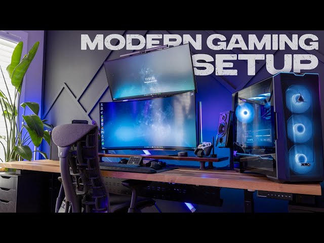 Dream Gaming Desk Setup 2024 | Gaming PC + Recommended Monitor Setup