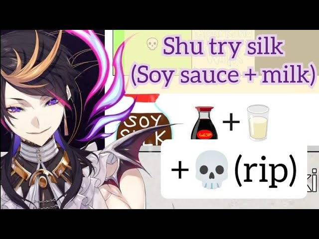 Shu try soy sauce+milk +☠️