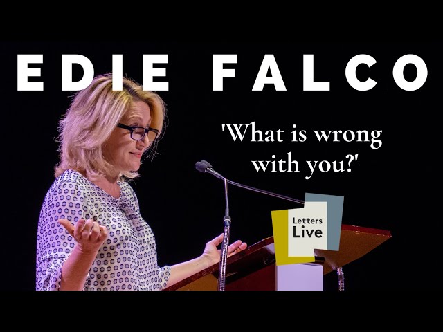 Edie Falco reads a letter to white supremacists