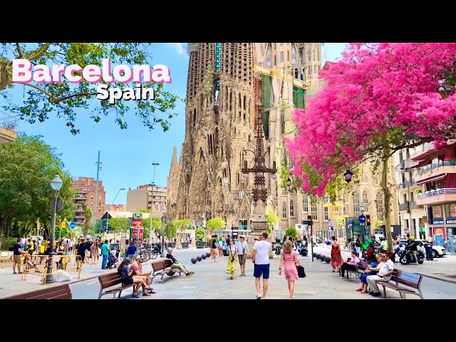 Barcelona, Spain 🇪🇸 SUMMER 2023 4K-HDR Walking Tour (▶4.5HOURS)
