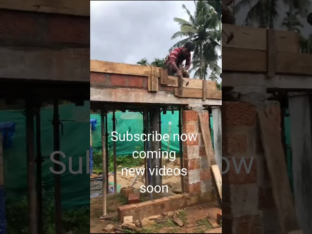 Kerala home constructions main slab concrete