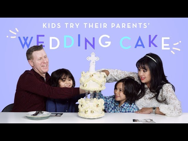 Kids Try Their Parents' Wedding Cake | Kids Try | HiHo Kids