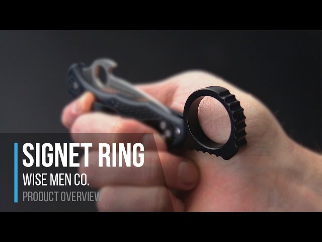 Wise Men Co. Spyderco Delica Signet Ring Karambit Ring Overview