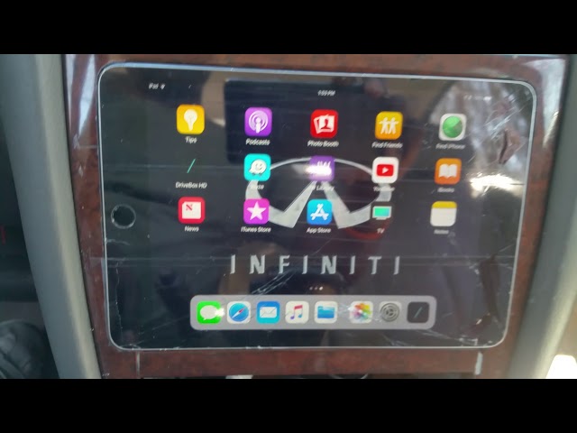 ipad mini 4 install, infiniti, ipad mini, ipad mini headunit