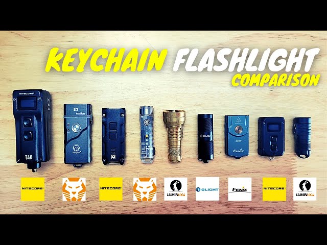 Keychain Flashlight Comparison ( RovyVon vs Lumintop vs Nitecore vs Fenix vs Olight)