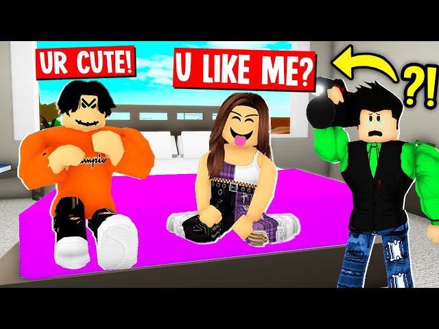 slender boy hired me to spy on his oder girlfriend in ROBLOX BROOKHAVEN RP!