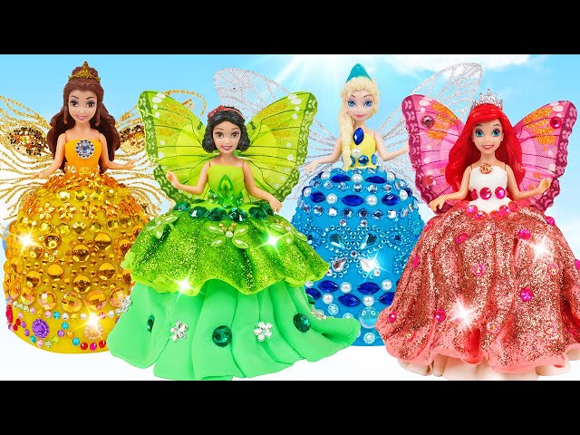 Disney Princesses - Making New Butterfly Outfits for Mini Dolls