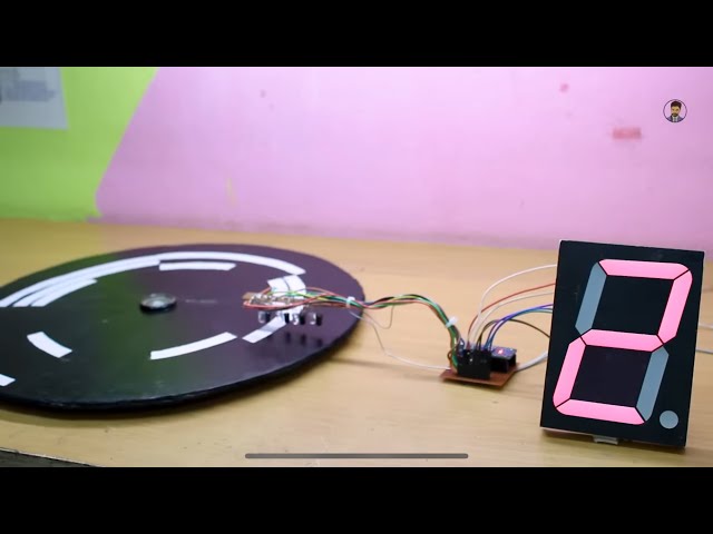 how to make cd disk for seven segment display at your home