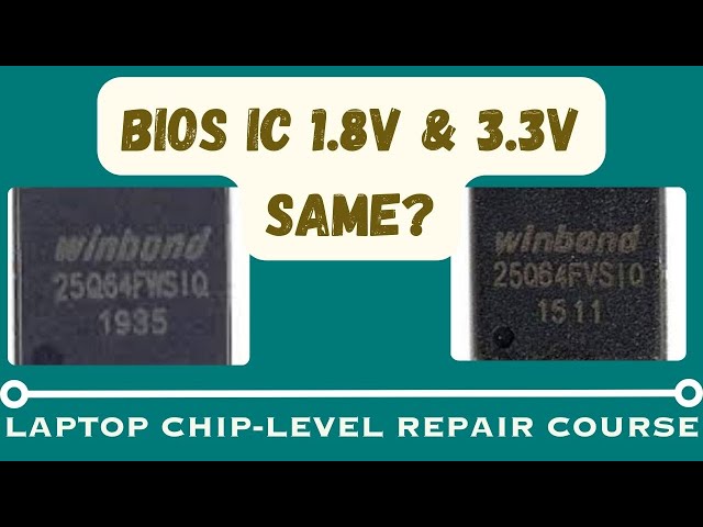 Laptop Repair : 1.8V AND 3.3V BIOS IC Programming || Are they both same ? || in English