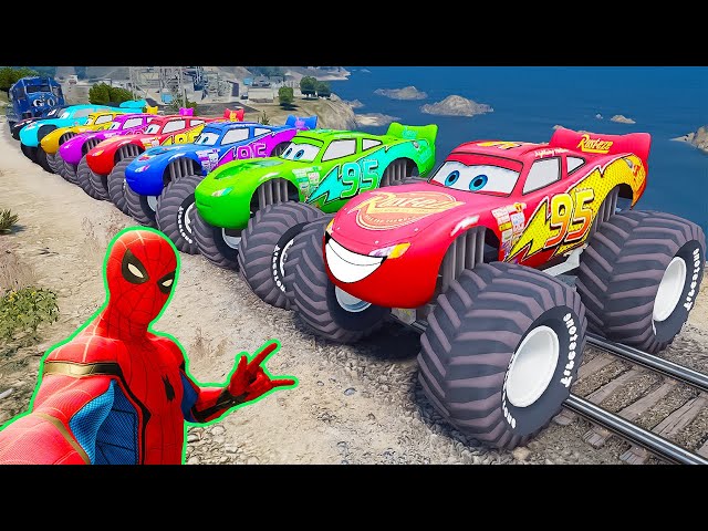 GTA V Epic New Stunt Race For Car Racing Challenge by Trevor and Shark #500