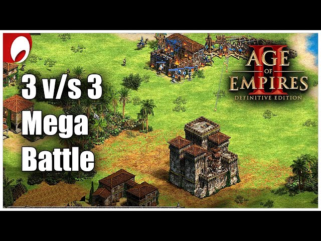Age of Empires 2 Definitive Edition - 3v3 Mega Battle as Indians
