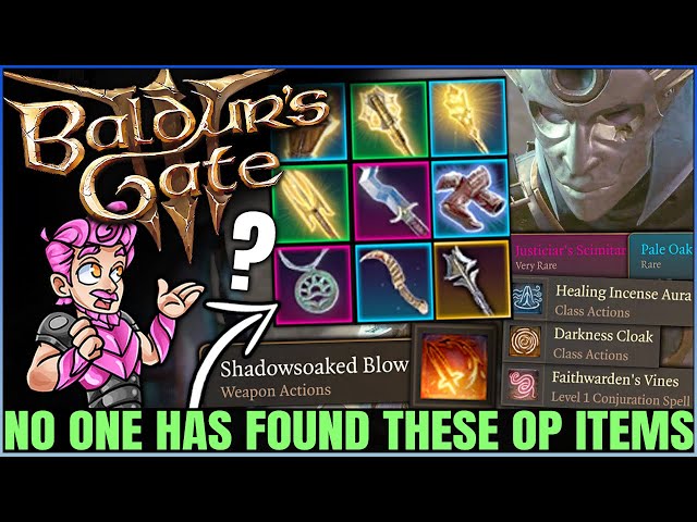 Baldur's Gate 3 - Only 0.01% of Players Have Found These Items - 9 Secret Weapons Armor Gear Guide!