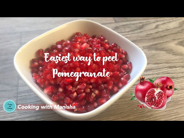 how to Easiest way to peel Pomegranate | #pomegranate | Cooking with Manisha
