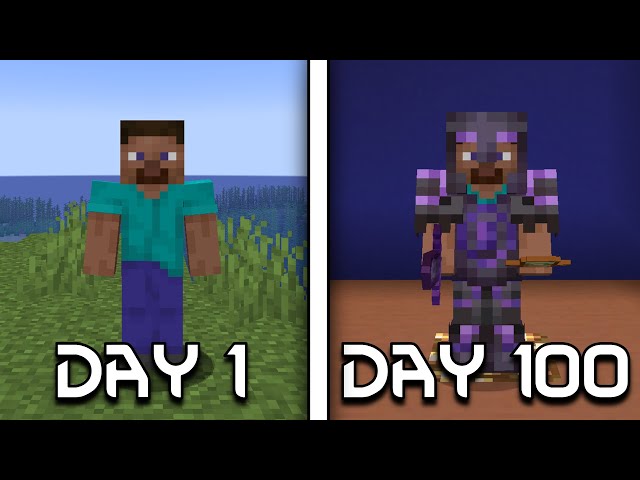 I Spent 100 Days in Minecraft